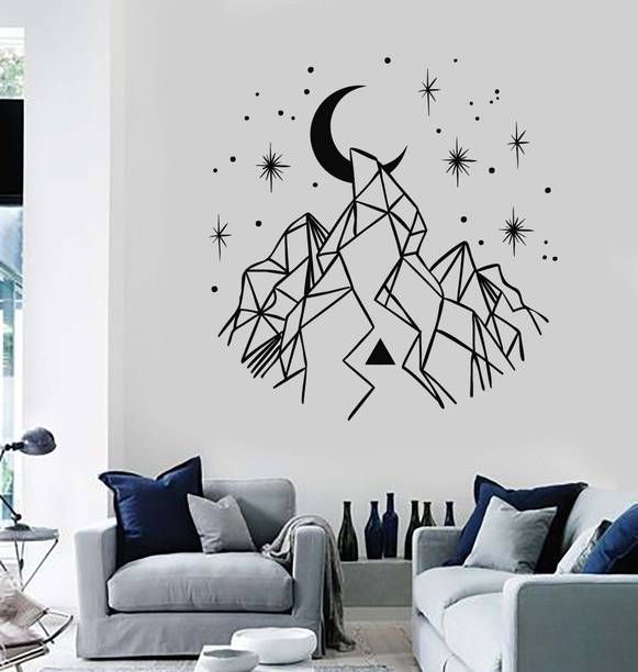 Vinyl and Creation 27 cm Crescent Stars Home 27 x 27 cm Self Adhesive Sticker
