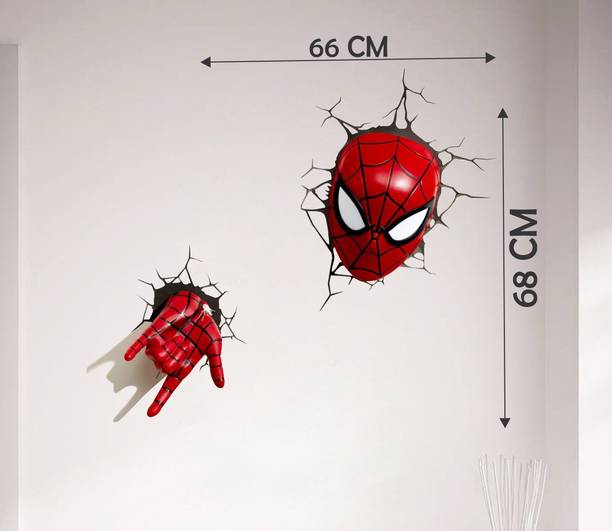 SR GIFT STORE VVKK 45 cm spiderman Self Adhesive Sticker