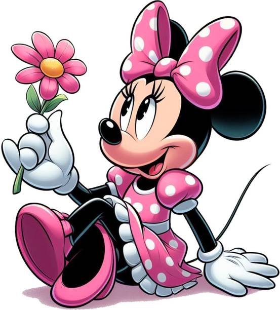 GovardhanSons 45 cm 3D Cartoon Mickey Mouse Wall Sticker – Self Adhesive Vinyl Kids Room Décor Self Adhesive Sticker