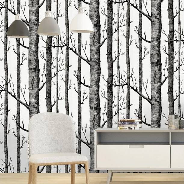 rawpockets Vinyl Floral & Botanical Multicolor Wallpaper