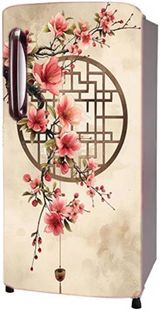 Craft Advertising 124.46 cm Fridge sticker for single Door fridge size 24x49 inch Self Adhesive Sticker