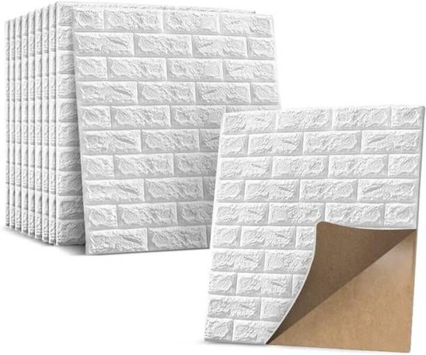 Onbet 77 cm Self-Adhesive PE Foam Brick Design 3D Wall Stickers/DIY Wallpaper Self Adhesive Sticker