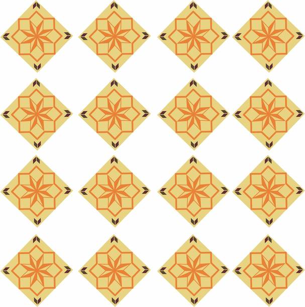 Epithet Studio 8 cm Decorative waterproof Floor sticker (16 pcs)_DKFS17 Size :- (8cm x 8cm) Self Adhesive Sticker