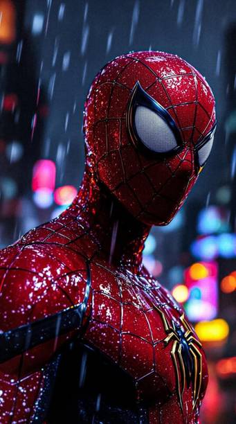 swaroopa 16.5 inch Spiderman A3 size non tearable sticker Self Adhesive Sticker
