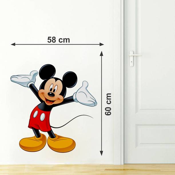 Approach Decor 60 cm mickey mouse Animals comics Cartoon kids Room Bedroom Self Adhesive Sticker