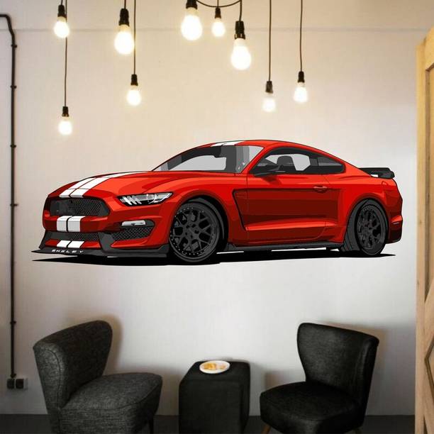 ArtisticDecals 101 cm Car Mountain jeeps, Racing car Wall Sticker Big size sticker, 3D sticker Self Adhesive Sticker