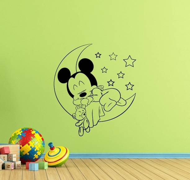 Xskin 50 cm Mickey Mouse Decorative Wall Sticker 50 X 50 CM Self Adhesive Sticker