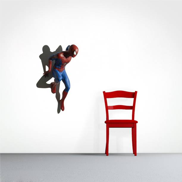 Aashrut decor 91 cm Wall Decor Vinyl Spiderman Wall Sticker | Decorative Wall Sticker_AS642 Self Adhesive Sticker