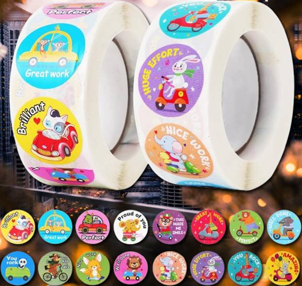 SWARUPNISHTHA 1 inch Kids Classroom Stickers for Motivation Self Adhesive Sticker