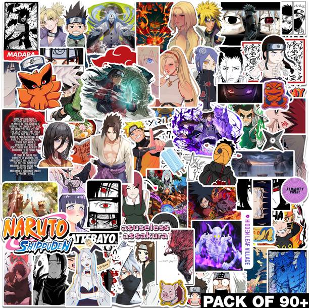 ThePaper9Store 6 cm Naruto stickers Laptop, Phone Case, Guitar,etc. Waterproof Residue Free Self Adhesive Sticker