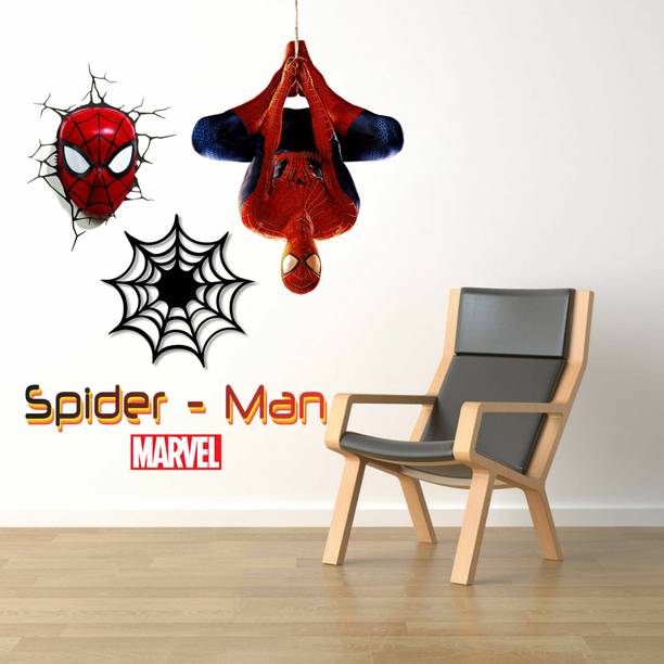 Art Kafe 58 cm Spiderman Marvel Wall Sticker Self Adhesive Sticker