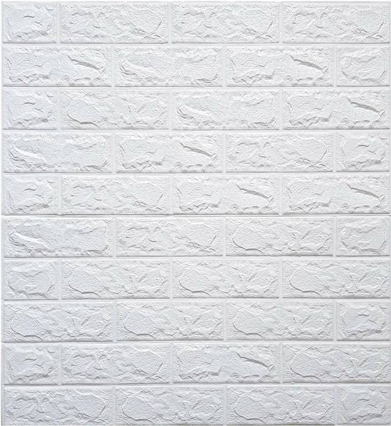 romj 70 cm 3D Brick wallpaper For wall Self AdhesiveFoam Brick Wall Stickers Panel Self Adhesive Sticker