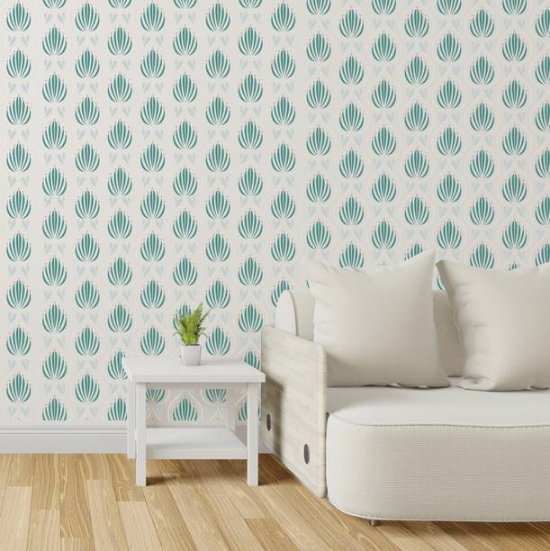 rawpockets Vinyl Floral & Botanical Multicolor Wallpaper