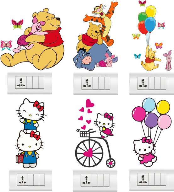 rawpockets Vinyl Animation & Cartoons Multicolor Wallpaper