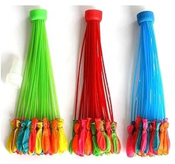 MODAROCK Colorful Kid'S Plastic No Need To Tie Knots Holi Magic Water Balloons Disposable Balloon Helium Tank