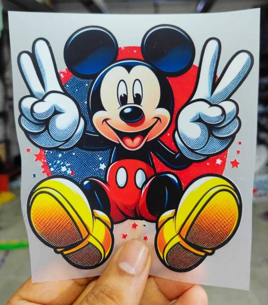 shiv reation 10 inch Mickey mouse 2pic Self Adhesive Sticker
