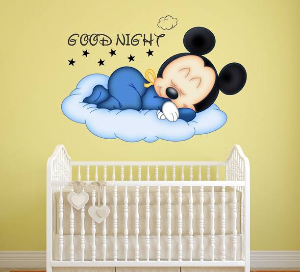 Hanu 60 inch Mickey mouse | Non Reusable Sticker Self Adhesive Sticker