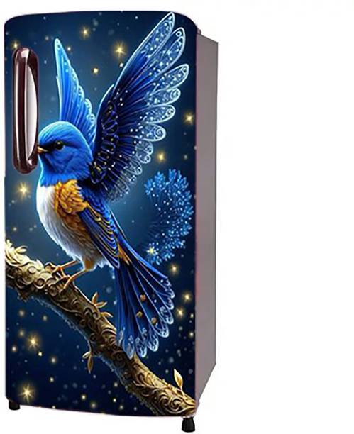 Craft Advertising 124.46 cm Fridge sticker for single Door fridge size 24x49 inch Self Adhesive Sticker