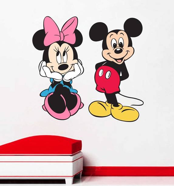 crystalsign 70 cm Cute Mickey Mouse For Living Room Bedroom and Home Decoration Sticker Self Adhesive Sticker