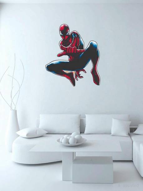 Decoration Designs 59 cm spiderman Self Adhesive Sticker (Pack of 1) Self Adhesive Sticker