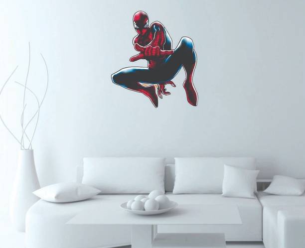 Decoration Designs 59 cm spiderman Self Adhesive Sticker (Pack of 1) Self Adhesive Sticker