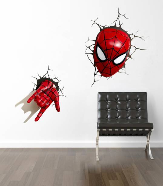 SR ENTERPRISE 45 cm spiderman Self Adhesive Sticker
