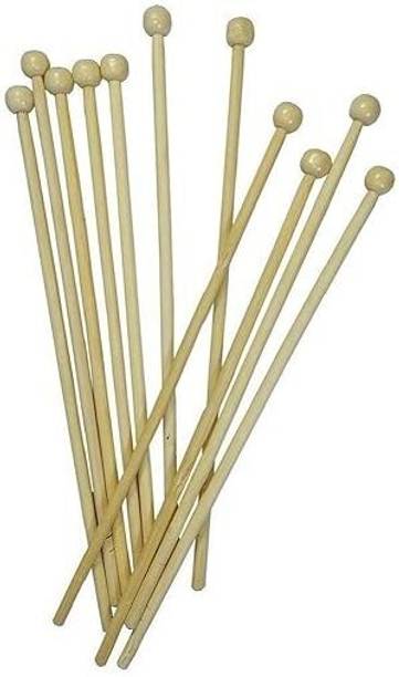 HAVME Wooden Cocktail Stirrer Stick with Ball for Drinks/Cocktails/Coffee 8 Inch Bamboo 20 cm Stirrer