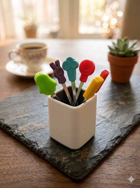 neetyha enterprises FRUIT FROK Plastic 5 cm Stirrer