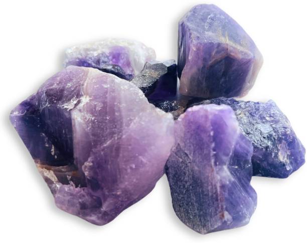 SOLAVA Natural Amethyst Crystal Original Certified for Anxiety Stress Good Luck Healing Regular Asymmetrical Crystal Stone