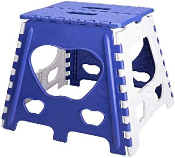 Shiv Enterprises. 12 inch Blue Folding Stool Living & Bedroom Stool