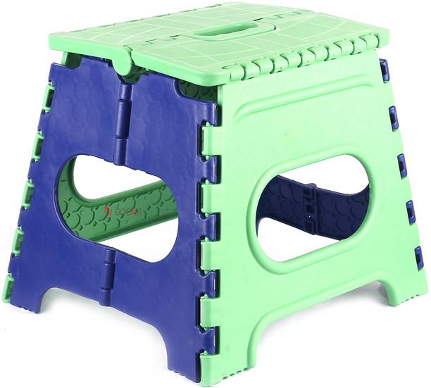 GOCART 12 Inches Super Strong Folding Step Stool for Adults and Kids, Kitchen Stepping Stools, Garden Step Stool Blue Kitchen Stool
