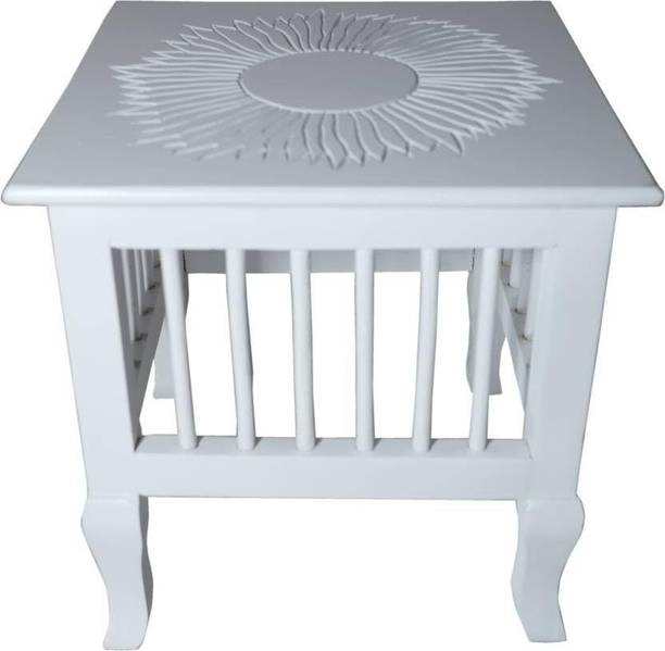 Shadmani Handicrafts Wood Side table , Beside table solid wood foot rest stool living room bedroom Stool