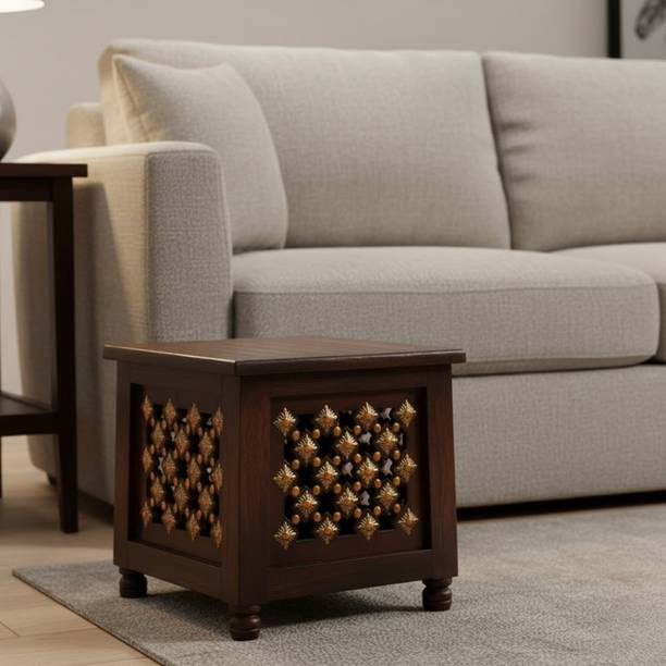 VIAPRADHAN Wooden Storage Stool Living & Bedroom Stool