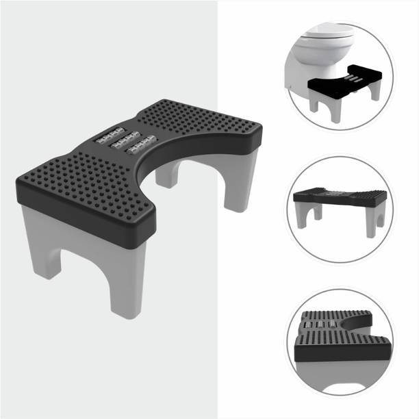 Sanket enterprise Bathroom Toilet Step Stool with Massage Rollers 18 cm Height Foldable Bathroom Stool