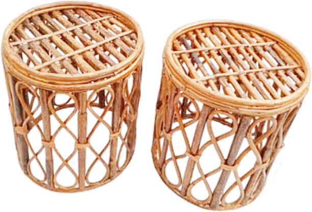 MiiArt Mii Art Bamboo(Material-Bamboo)(size-L-30 ,W 30,H-43 cm) Pack of 1 pcs Stool