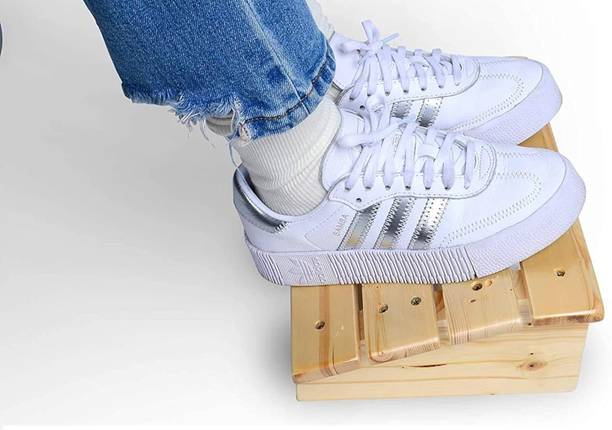 Khushi Decors Wooden Foot Rest Stool Under Desk Footrest for Office, Table Living & Bedroom Stool