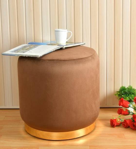 ganiwood Gani wood Ottoman Round Small Foot Rest Stool for Living Room Stool