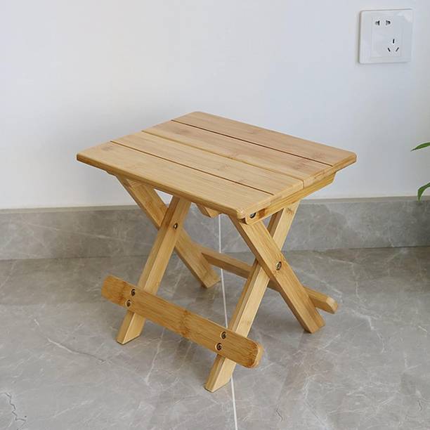 Feeling mall Natural Folding Bamboo Stool for Shower, Folding Bamboo Shower Seat Living & Bedroom Stool