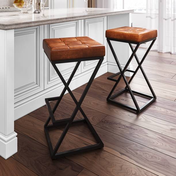 Anishwar Aroma Metal & Febric Living & Bedroom Stool
