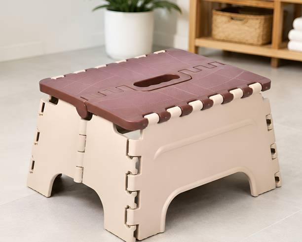 avocet Foldable Plastic Stool | Lightweight Portable Stool |Space Saving Stool Living & Bedroom Stool