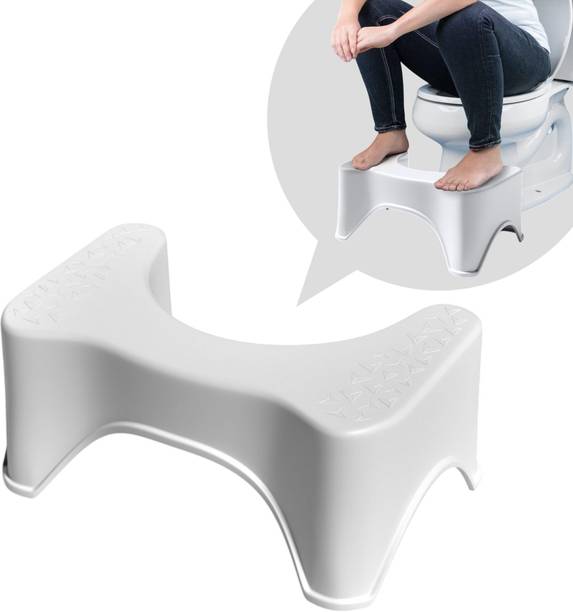 Extrawish Perfect Posture Plastic Squat Potty Step Stool for Western Bathroom Stool