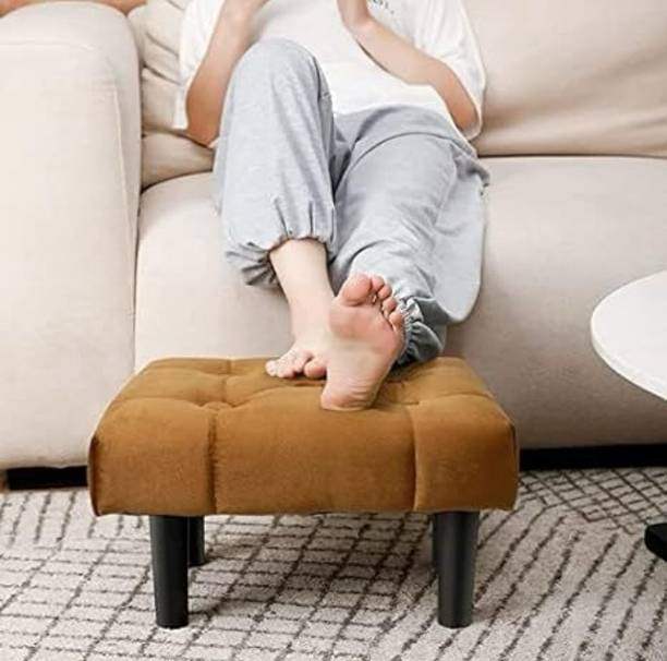 Access craft Access Craft Ottoman Round Small Foot Rest Stool Living Room Office Stool (Brown Stool