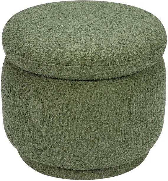 lifestyle furniture Lifestyle Furniture | Round Storage Ottoman Green 18.5'' H X 21'' W X 21'' D Stool
