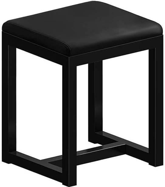 Indian Decor 41115 Extra seat,Metal Square Low Backrest Dressing Table Stool Living & Bedroom Stool