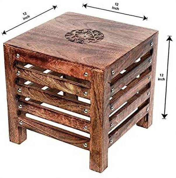 A N Crafts wooden stool Outdoor & Cafeteria Stool