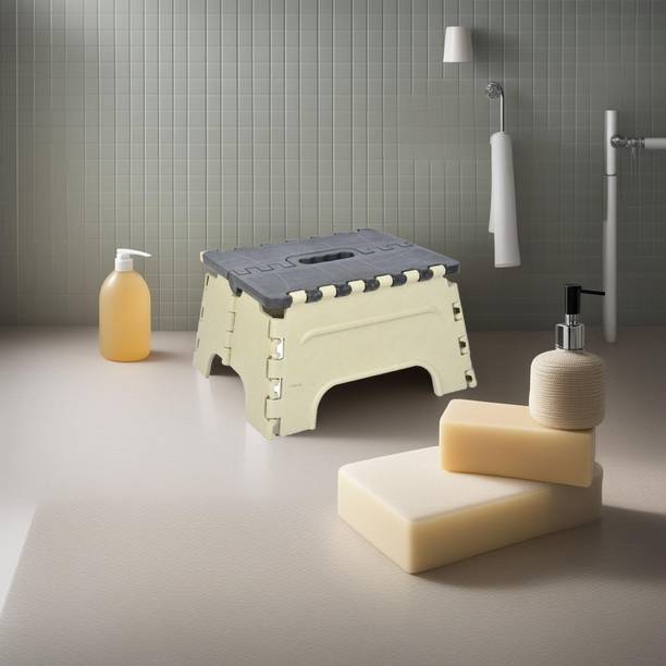 Finner Plastic Small Folding Step Stool Super Strong Foldable Stool for Adults & kids Bathroom Stool