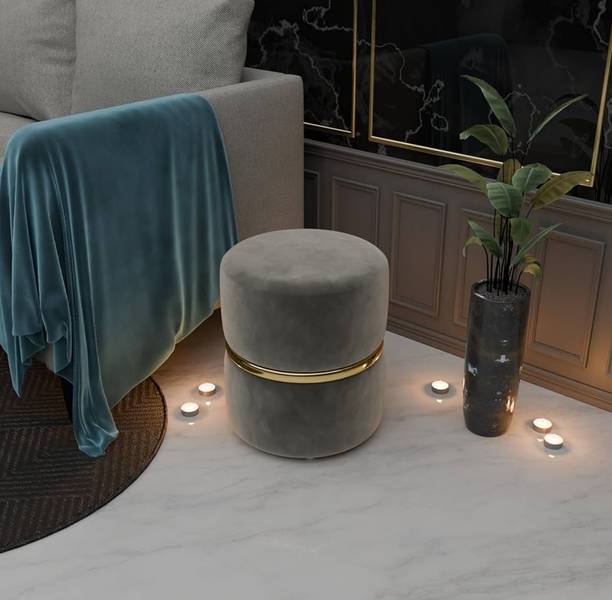 Access craft Access Craft Ottoman Round Small Foot Rest Stool Living Room Office Stool(Grey) Stool