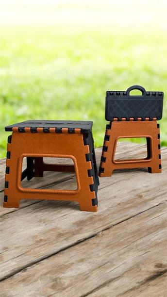 AARAV Folding Stool 12" For Living Room Heavy Duty Bathroom Stool