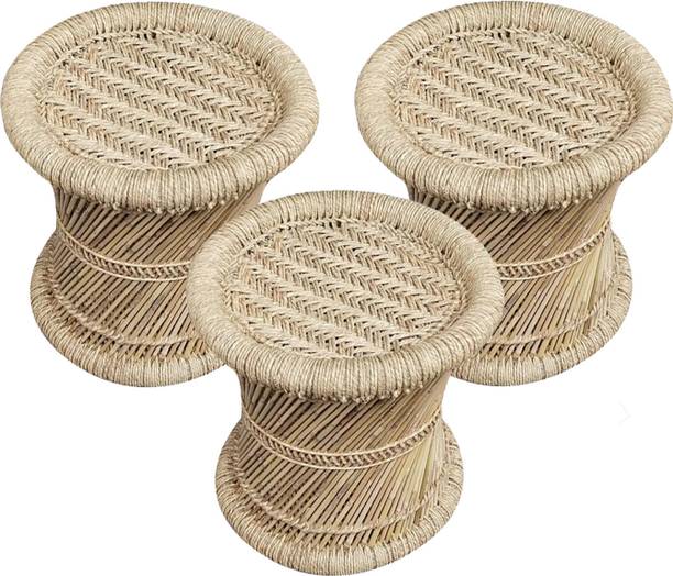SHIKSHA handmade bamboo mudda stool for livingroom balcony garden Outdoor & Cafeteria Stool