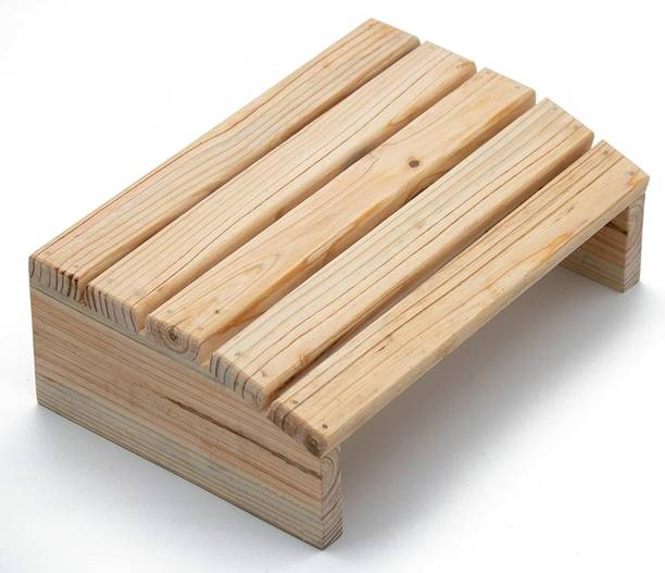 Khushi Decors Wooden Foot Rest Stool Under Desk Footrest for Office, Home, Table 30x20x8 CM Living & Bedroom Stool